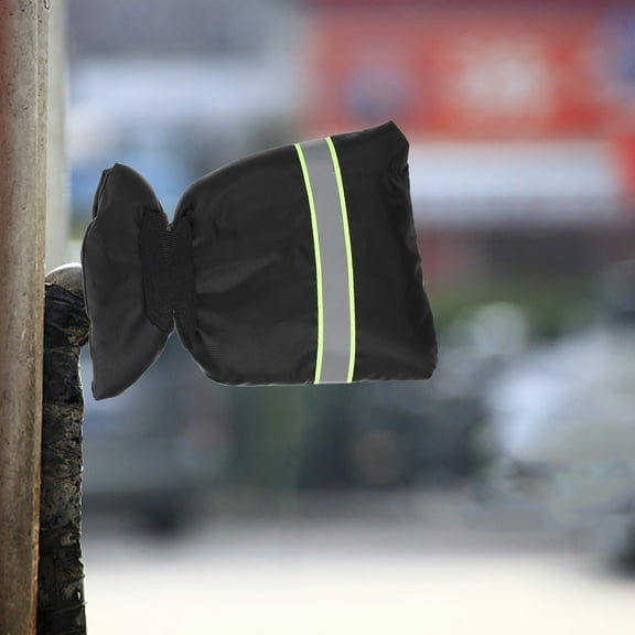 WRISTBIQUE Anti-Frost Tap Cover for Winter Faucet Covers Black 210D Oxford Cloth 2Pcs