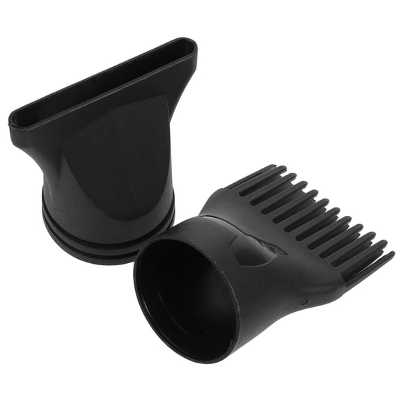 WRISTBIQUE 2Pcs Blow Dryer Attachment with Narrow Concentrator Black Plastic Hair Dryer Collection Nozzle for Home Use