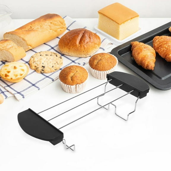 WRISTBIQUE 2-Pack Black Foldable Bread Maker Covers for Kitchen Storage and Household Organization