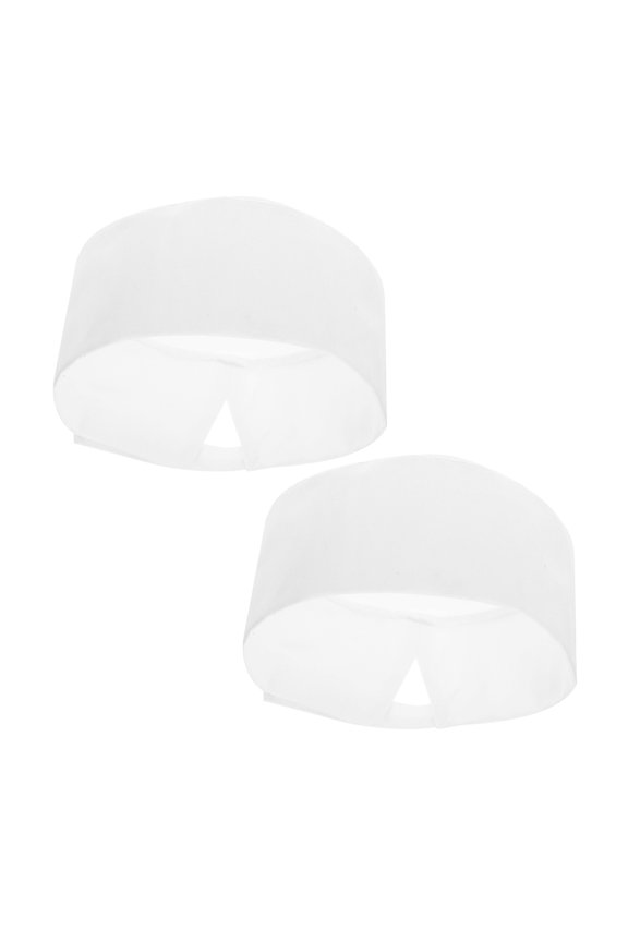 2-Pack Breathable White Chef Hats with Oil-Resistant Fabric for Restaurant, Cafe, and Kitchen Use