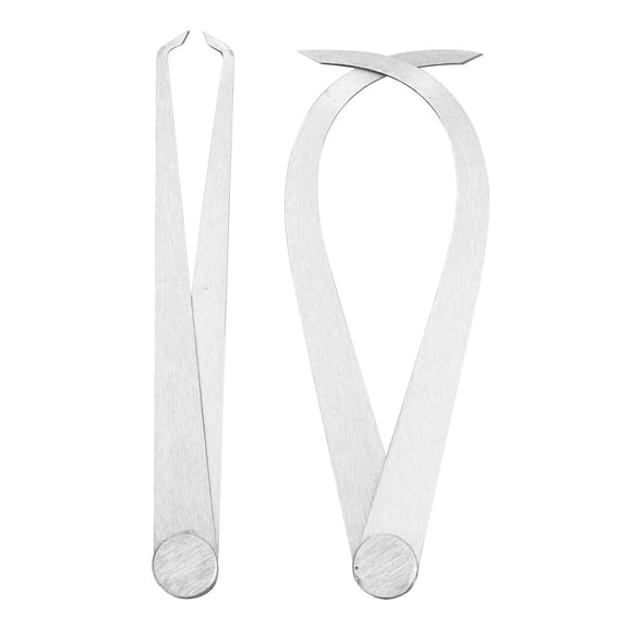 WRISTBIQUE 2Pcs Callipers Measuring Tool Silver Stainless Steel with High Hardness Steel for Precise Measurement