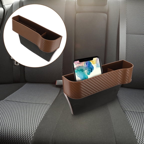 WRISTBIQUE 2-Pack Car Seat Gap Organizer Boxes, Plastic Middle Console Storage for Vehicle Use, Multi-Purpose Car Accessories