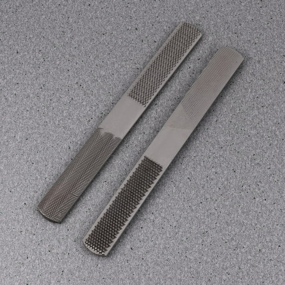 WRISTBIQUE 2Pcs Carbon Steel Rasp File for Woodworking and Carpenter Tool 8 Inch