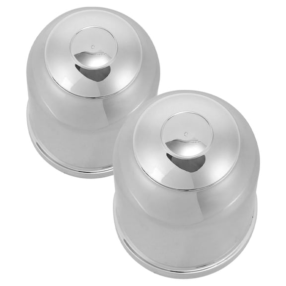 WRISTBIQUE 2Pcs Chrome Trailer Hitch Cover Cap Durable Plastic Tow Ball Protector for Truck and Suv Use