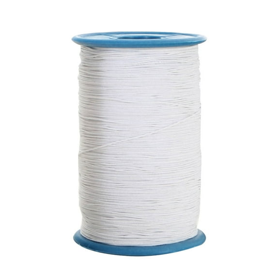 WRISTBIQUE 2Pcs Core Covered White Sewing Thread Polyester High Tensile Strength for Carpets Dress Making