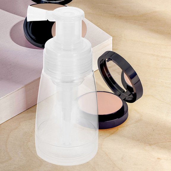 WRISTBIQUE 2Pcs Lightweight Powder Puff Bottles Durable Plastic Storage Container for Body Powder