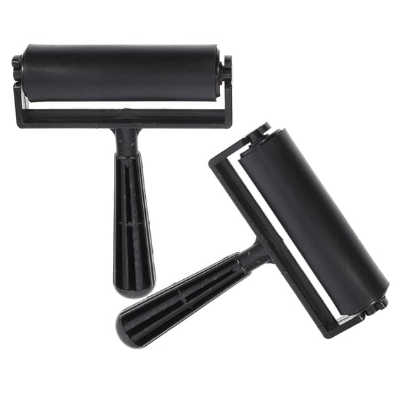 WRISTBIQUE 2-Pack Plastic Manual Craft Rollers for Painting and Art Projects, Wear-Resistant Tools