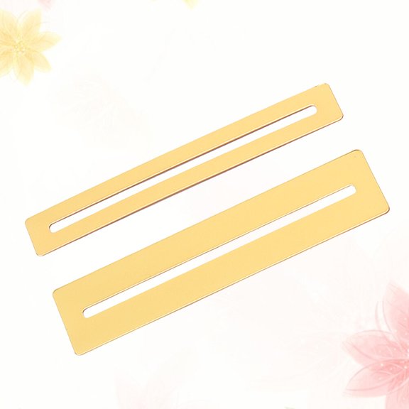 WRISTBIQUE 2Pcs Metal Fretboard Fret Protector For Guitar Bass Mandolin Ukulele Luthiers 11.8x0.87x0.04in