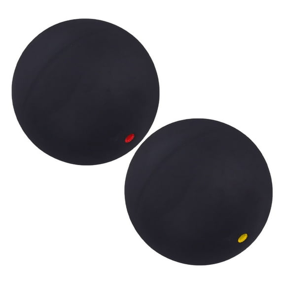 WRISTBIQUE 2Pcs Single Dot Ball Black Rubber for Hand Eye Coordination Reaction Training Use