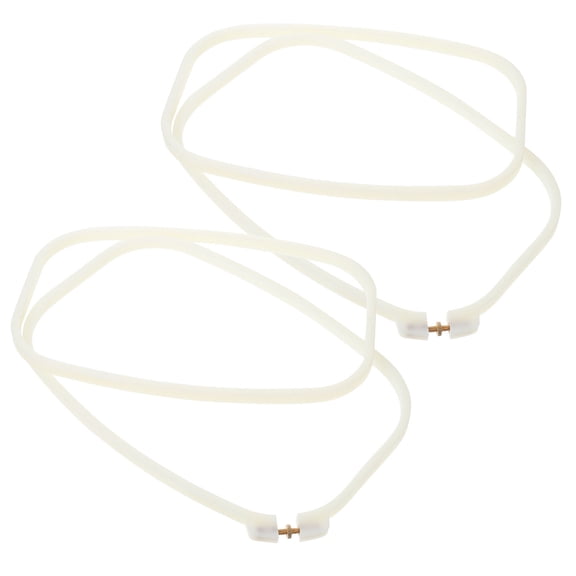 WRISTBIQUE 2-Pack White Plastic Embroidery Hoops for Sewing, Craft Projects with Adjustable Easy Tightening Mechanism