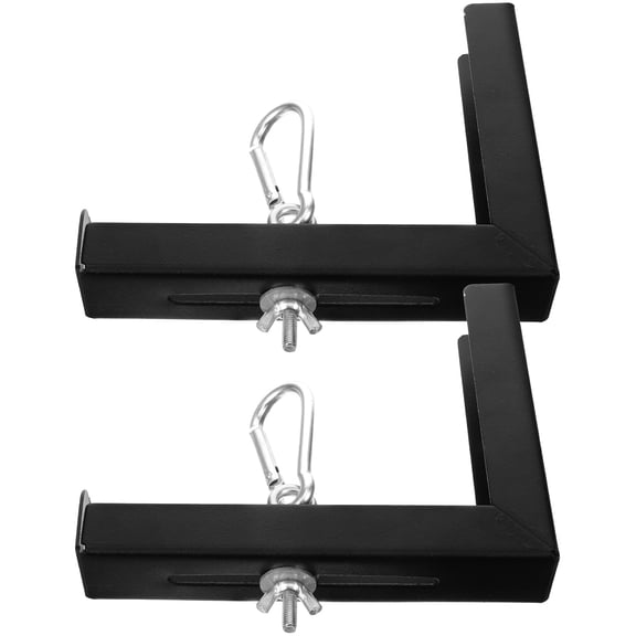 WRISTBIQUE 2Pcs Black Projector Screen Bracket L Shaped Wall Mount Compatible with Most Projector Screens