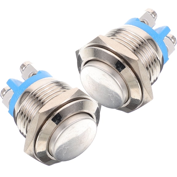 WRISTBIQUE 2Pcs Self Resetting Doorbell Button with Metal Build for Replacement Use