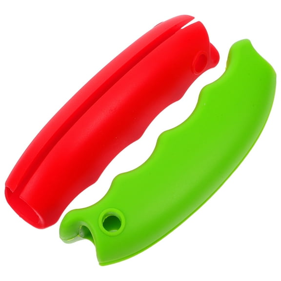 WRISTBIQUE 2-Pack Silicone Bag Handle Grips in Multiple Colors for Comfortable Carrying and Strain Relief on Daily Errands