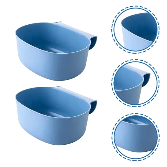 WRISTBIQUE 2-Pack Hanging Trash Bins for Kitchen and Bathroom, PP Material, Space-Saving Household Waste Containers