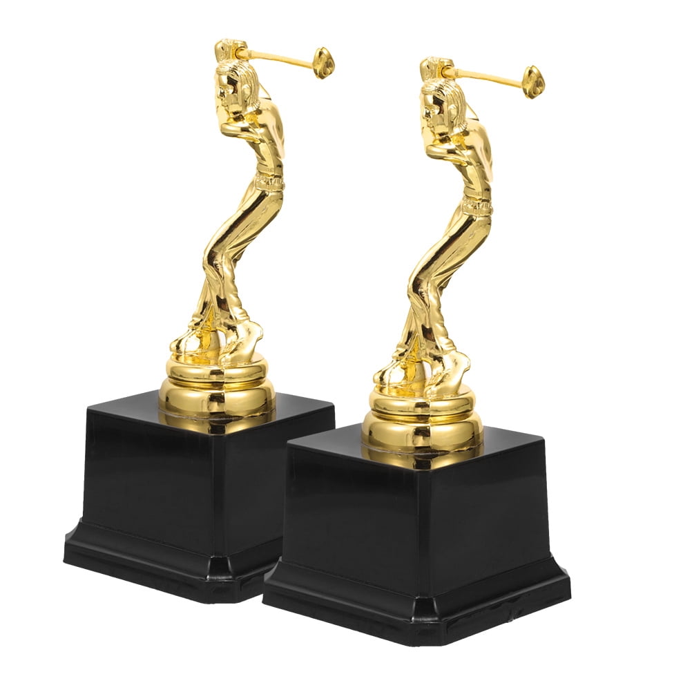 WRISTBIQUE 2-Pack Plastic Golf Trophy Cups - Awards, Party Prizes, and Celebration Decorations