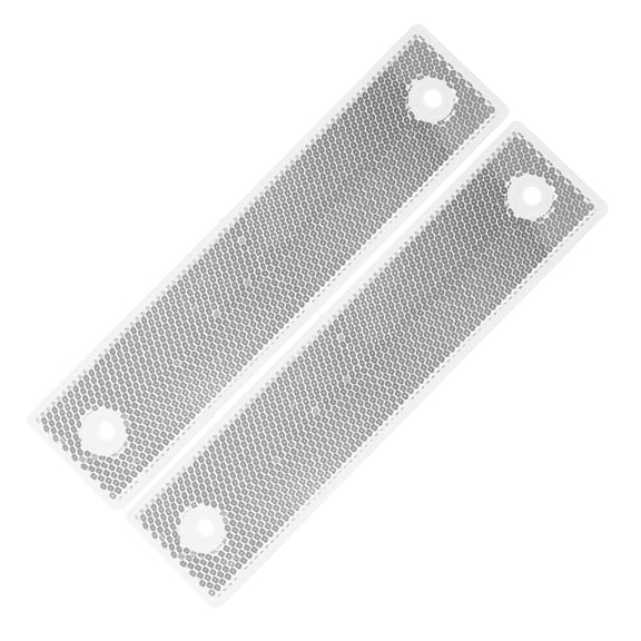 WRISTBIQUE Reflective Highway Markers, White Acrylic, for Guardrails, Easy Installation, 2Pcs