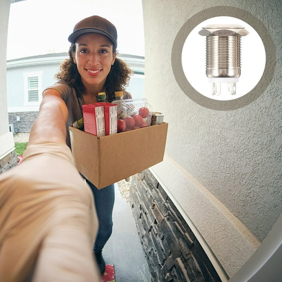 WRISTBIQUE 2Pcs Round Metal Doorbell Button with Lighted Chime for Garage Wall Mount