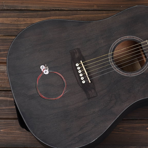 WRISTBIQUE 2Sets Assorted Color Acoustic Guitar Strings Replacement for Studio Recording and Live Use