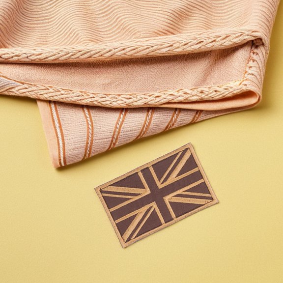 WRISTBIQUE 2Pcs British Flag Sew on Patches for Clothing Multi Color Embroidered Applique for Jackets Backpacks and Jeans