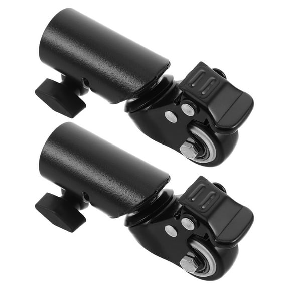 WRISTBIQUE 2Pcs Tripod Wheels with Mute Swivel Function for Speaker Stand Repair Use