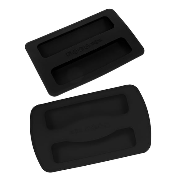 WRISTBIQUE 2pcs Silicone Bread Maker Lid Cover for Two Slice Toaster, Black