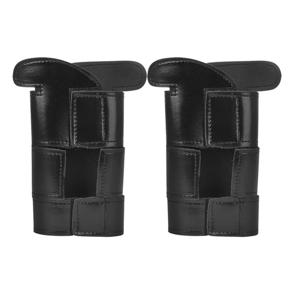 WRISTBIQUE 2-Pack Black PU Trumpet , Protective Covers to Extend Lifespan for Outdoor Use, Musical Instrument Accessories