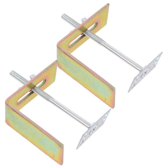 WRISTBIQUE 2-Pack Undermount Sink Support Brackets Metal Fixing Kit for Universal Ceramic Basin Installation