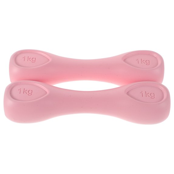 WRISTBIQUE 2Pcs Pink Dumbbell Weights Set Lightweight Handheld Workout Equipment for Home Gym