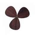 thumbnail image 1 of WRISTBIQUE 3Pcs Wood Guitar Plectrum Coffee Rosewood Easy Carry Lightweight Guitar Accessory, 1 of 8