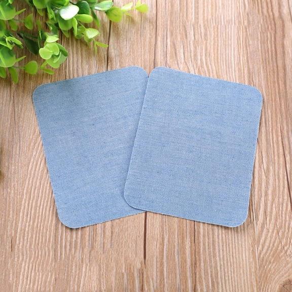 WRISTBIQUE 1 Set Iron- Denim Repair Patches for Pants, Jeans, Clothes - Simple Design Knee and Fabric Fix