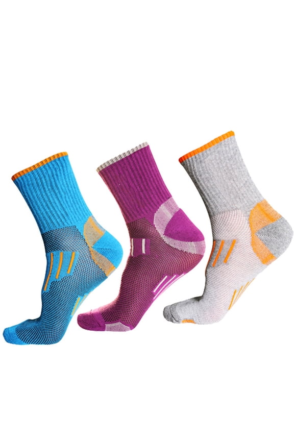 3 Pairs Women's Comfortable Socks Breathable for Hiking, Climbing, Running and Outdoor Activities