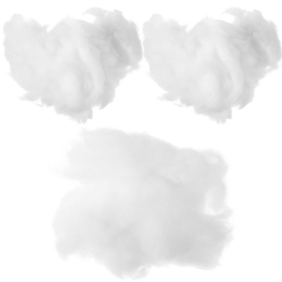 WRISTBIQUE 3Pcs Artificial Snow Flakes for Christmas Decoration 11.8x7.9in White PP Cotton
