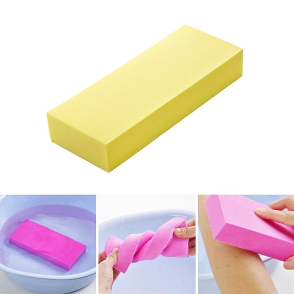 WRISTBIQUE Exfoliating Sponge Cubes Assorted Colors for Daily Use and Gentle Lather 3Pcs