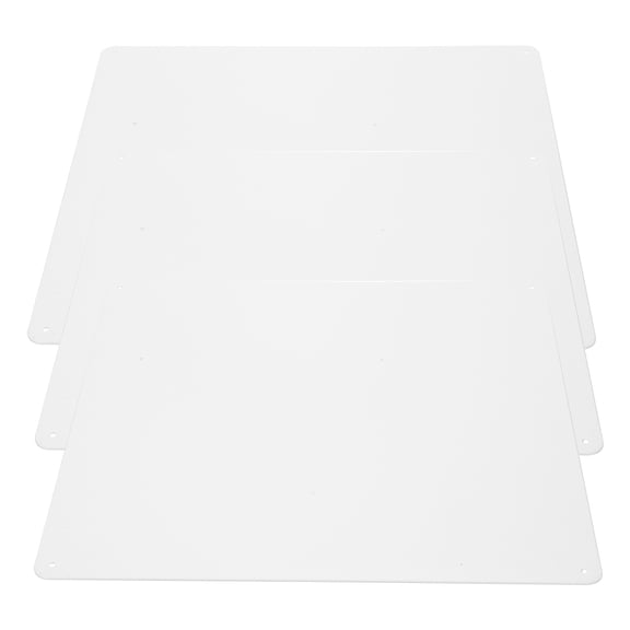 WRISTBIQUE Diy Blank Sign Printing Plates White Iron 3Pcs