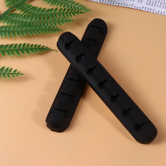 WRISTBIQUE 3Pcs Cable Winder Data Cable Organizer for Desk Wire Organiser and Cable Management Black