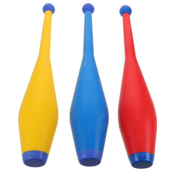 WRISTBIQUE 3Pcs Stage Juggling Sticks Lightweight Balanced Assorted Colors for Performance