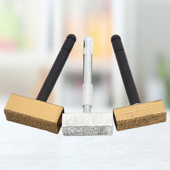 WRISTBIQUE 3Pcs Hand Lapping Grinding Tool Assorted Color Grinding Wheel For Technician Use