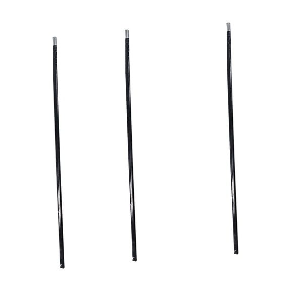WRISTBIQUE Iron Truss Rods for Guitar Black 3Pcs 16.5x0.4x0.4in