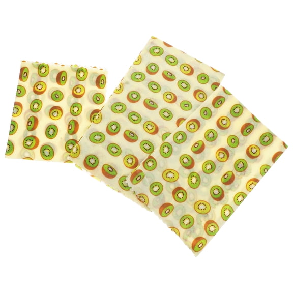 WRISTBIQUE 3Pcs Rectangular Beeswax Wraps For Packing Simple -conscious Users Kitchen Use 11x9.8in