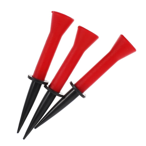 WRISTBIQUE 3-Pack Rubber Golf Tees for Indoor and Outdoor Practice, Flexible and