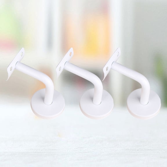 WRISTBIQUE 3Pcs Stair Handrail Brackets Stainless Steel for Staircase in Hotel Gym Villa