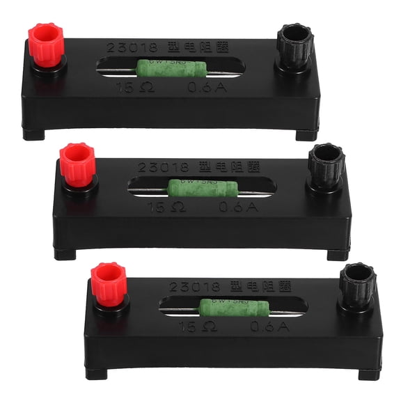 WRISTBIQUE 3Pcs Load Resistor Assembly Black for Electricity Use and Physics Experiment Supplies