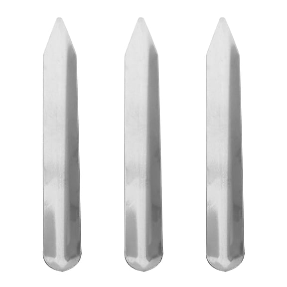 WRISTBIQUE 3pcs Rounded End Spatula Lab Mixing Tool Stainless Steel for Scooping in Classroom Tools