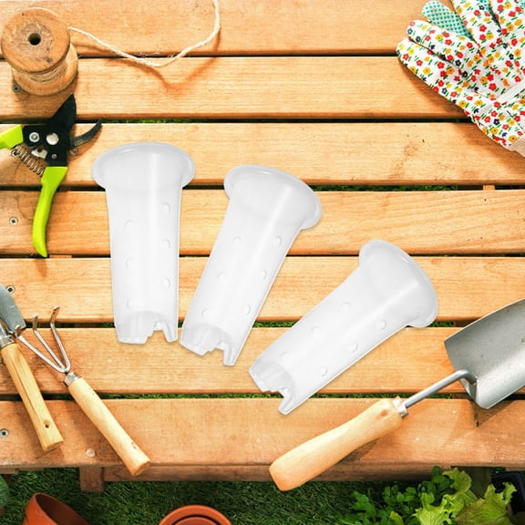 WRISTBIQUE 4 Sets Of Plant Nursery Pots Plastic Orchid Planter Clear Pot Plastic Plant Containers For Plants