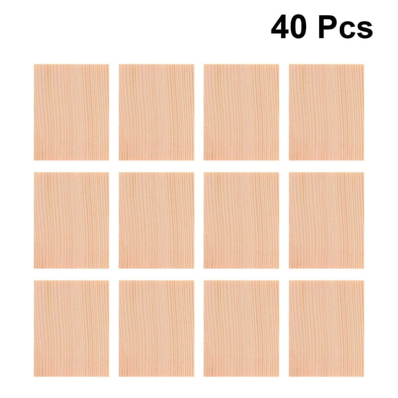 WRISTBIQUE 40Pcs Khaki Wood Board Photography Background Prop Lightweight for Banner and Tablecloth
