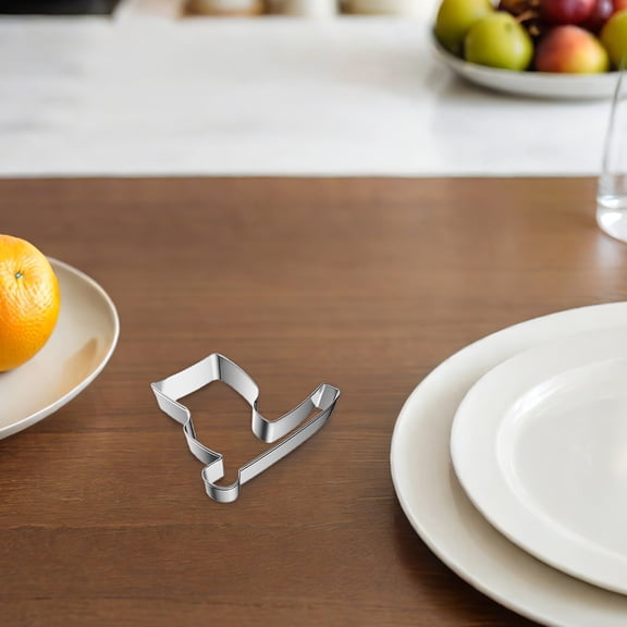 WRISTBIQUE 4Pcs Stainless Steel Patriotic Baking Cookie Cutter Set Usa Flag Map Shapes