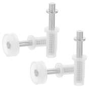 WRISTBIQUE 4-Piece White Bi-Fold Closet Door Hardware Kit with Enhanced Load Bearing Folding Door Components