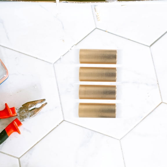 WRISTBIQUE 4Pcs Brass Trailer Leaf Spring Bushings with Shock Absorption for Double Eye Springs