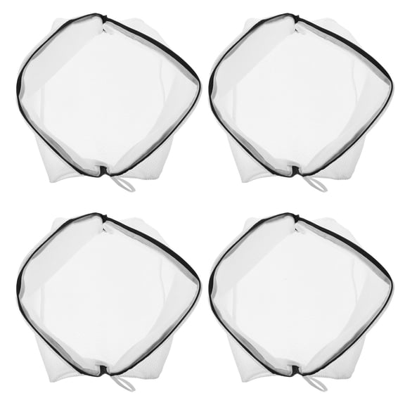 WRISTBIQUE 4-Pack Reusable Mesh Laundry Bags for Shoes, Sneakers, Trainers, Gym Footwear, Household Washing