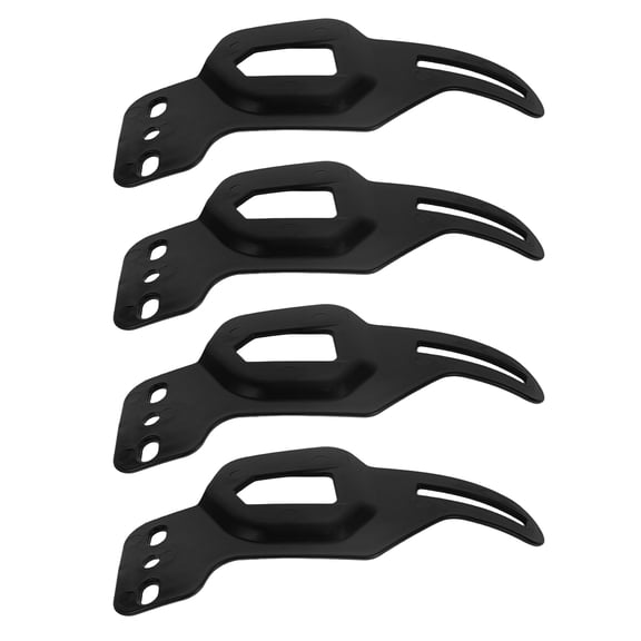 WRISTBIQUE 4 Pieces Black Motorcycle Removable Ears Made of PP Material Easy to Install Motorbike Accessories